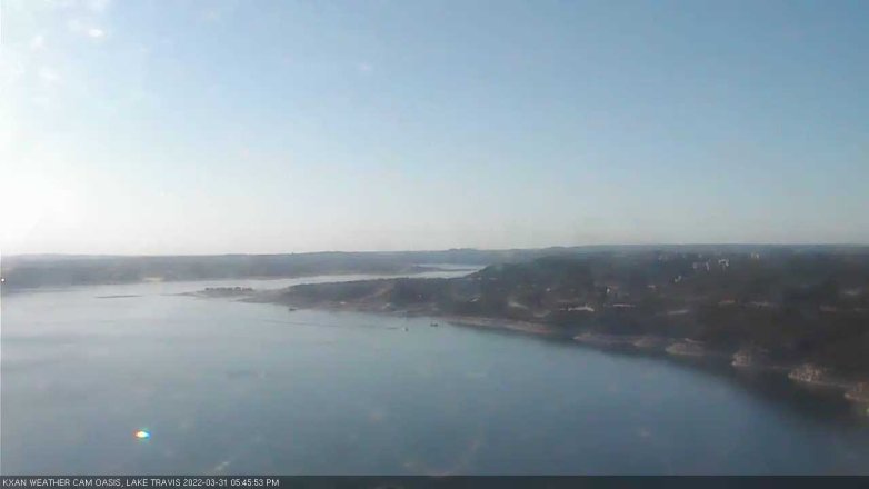 Lake Travis webcam, March 31, 2022 5:45 PM CT