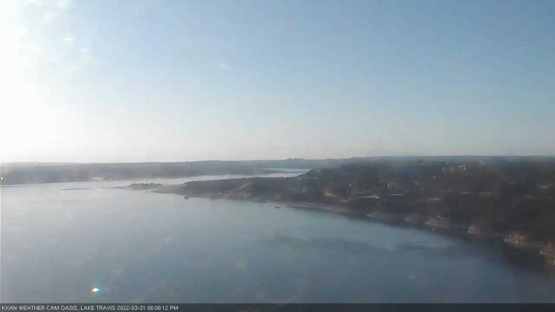 Lake Travis webcam, March 31, 2022 6:00 PM CT