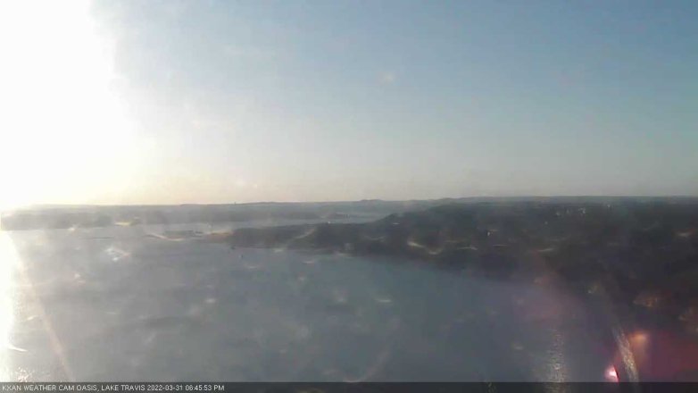 Lake Travis webcam, March 31, 2022 6:45 PM CT