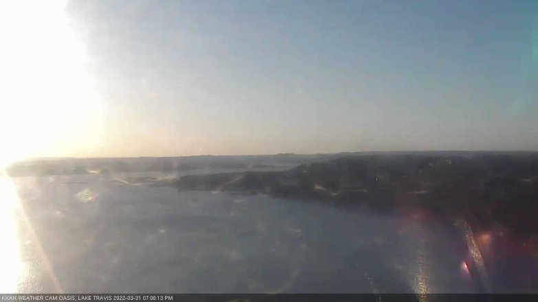 Lake Travis webcam, March 31, 2022 7:00 PM CT