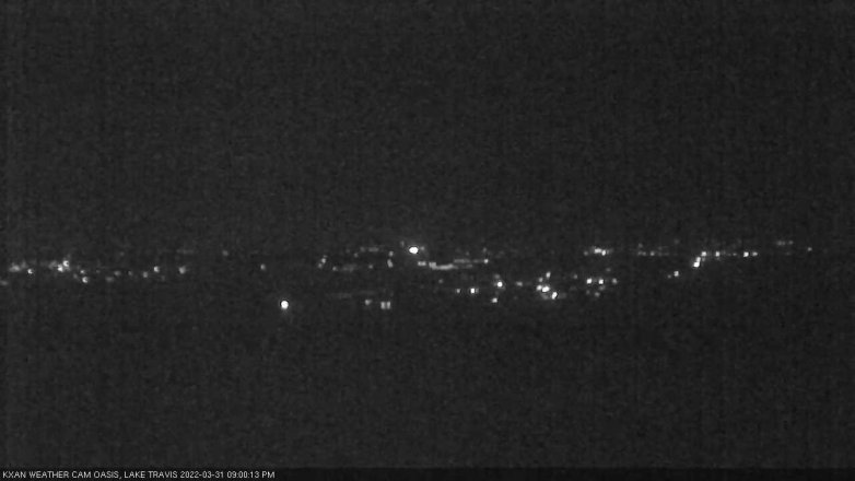 Lake Travis webcam, March 31, 2022 9:00 PM CT