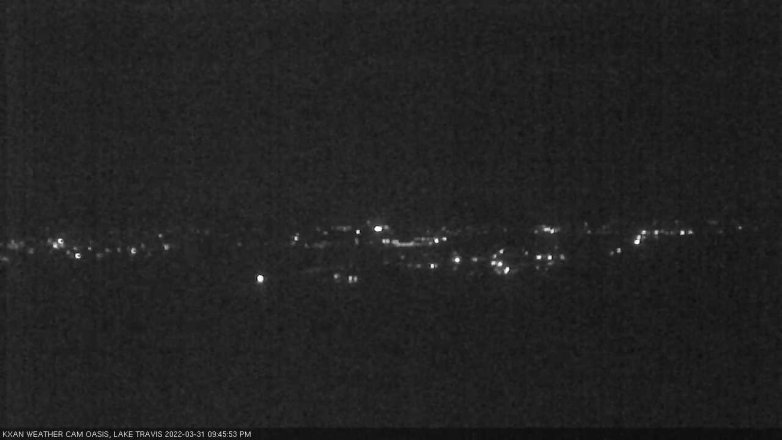 Lake Travis webcam, March 31, 2022 9:45 PM CT