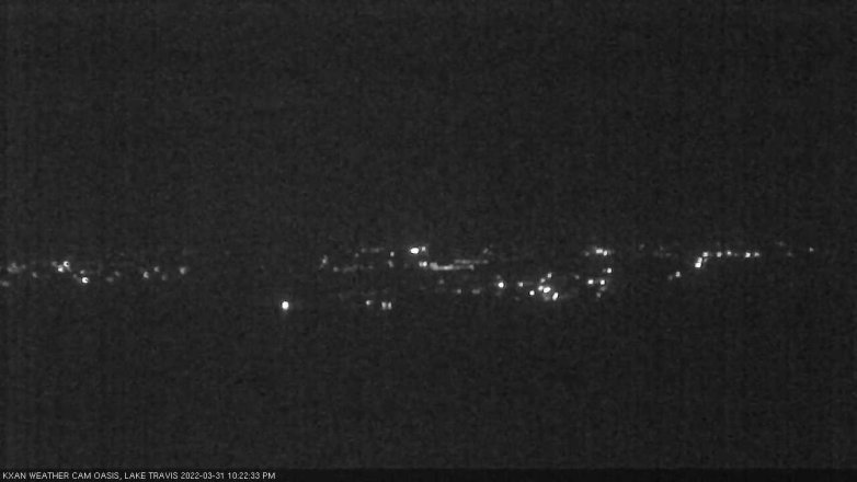 Lake Travis webcam, March 31, 2022 10:25 PM CT