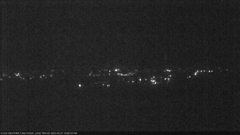 Lake Travis webcam, March 31, 2022 10:45 PM CT