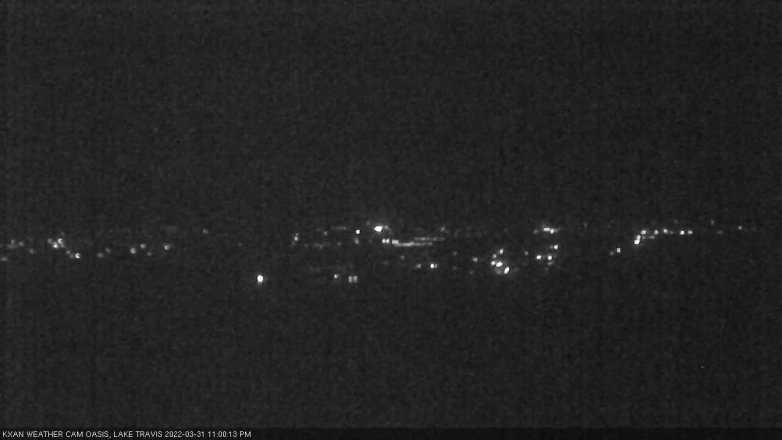 Lake Travis webcam, March 31, 2022 11:00 PM CT