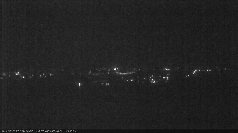 Lake Travis webcam, March 31, 2022 11:25 PM CT