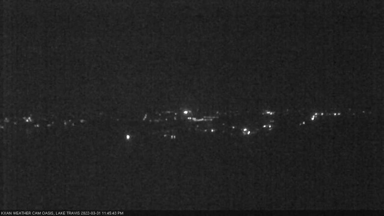 Lake Travis webcam, March 31, 2022 11:45 PM CT