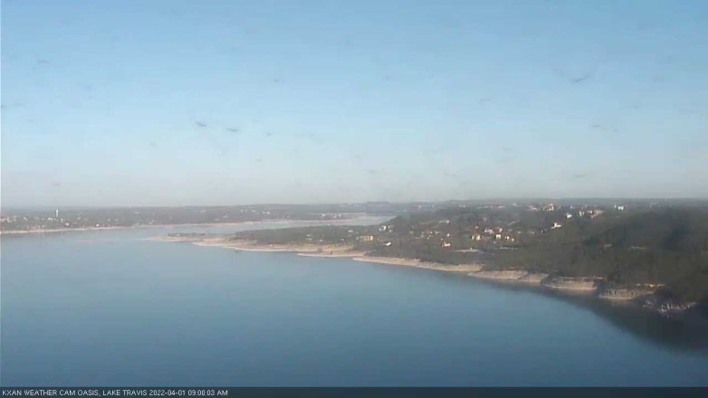 Lake Travis webcam, April 1, 2022 9:00 AM CT