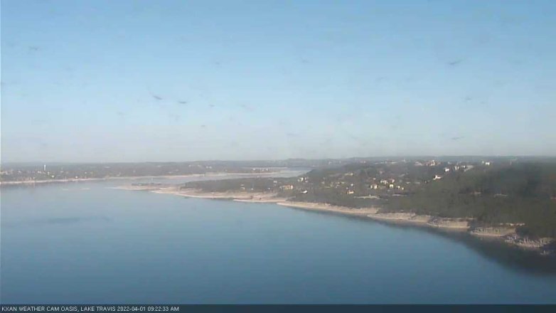 Lake Travis webcam, April 1, 2022 9:25 AM CT