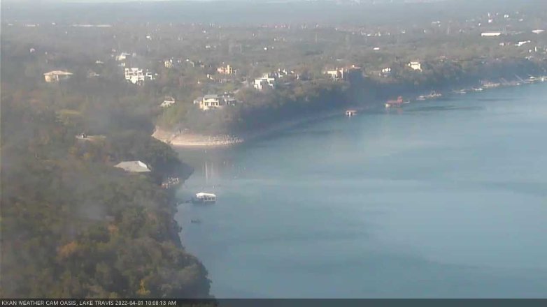 Lake Travis webcam, April 1, 2022 10:00 AM CT