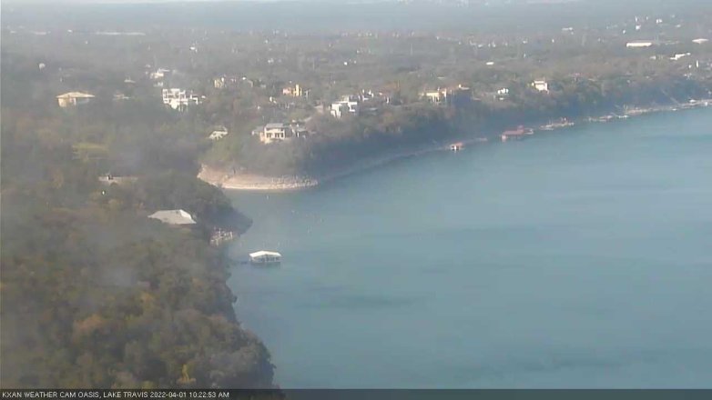 Lake Travis webcam, April 1, 2022 10:25 AM CT