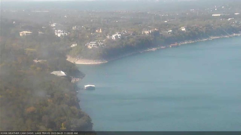 Lake Travis webcam, April 1, 2022 11:00 AM CT