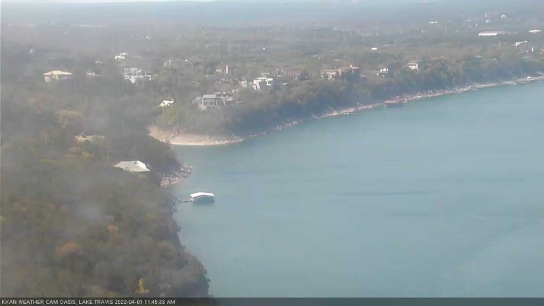 Lake Travis webcam, April 1, 2022 11:45 AM CT