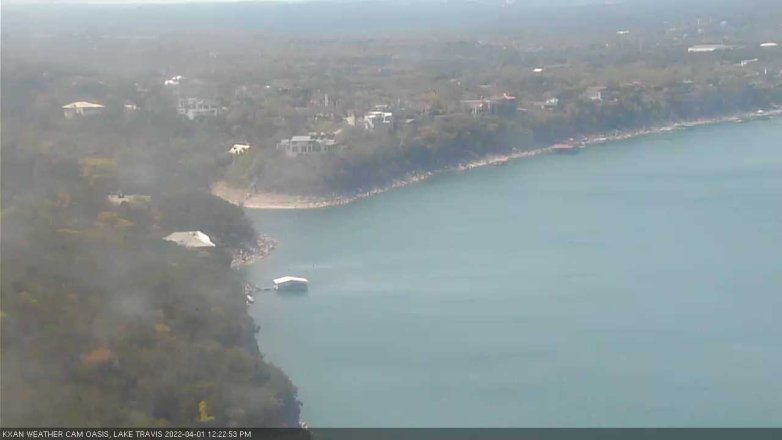 Lake Travis webcam, April 1, 2022 12:25 PM CT