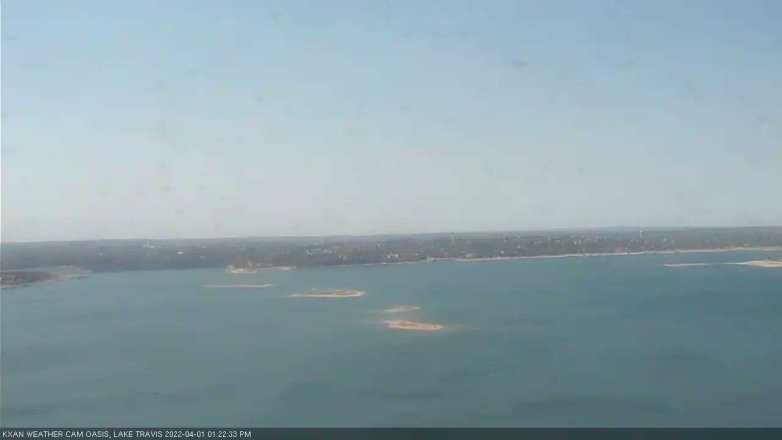 Lake Travis webcam, April 1, 2022 1:25 PM CT