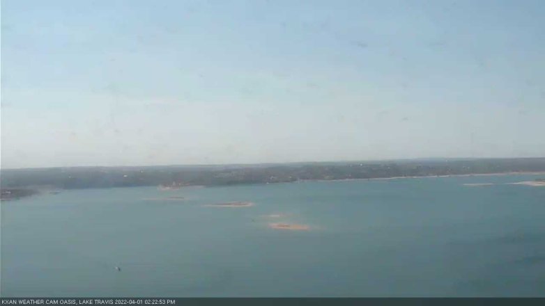Lake Travis webcam, April 1, 2022 2:25 PM CT