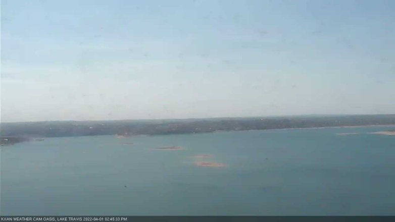 Lake Travis webcam, April 1, 2022 2:45 PM CT