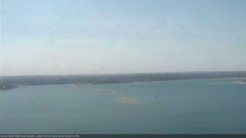 Lake Travis webcam, April 1, 2022 3:00 PM CT