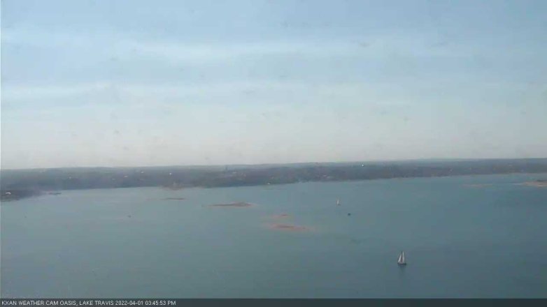 Lake Travis webcam, April 1, 2022 3:45 PM CT