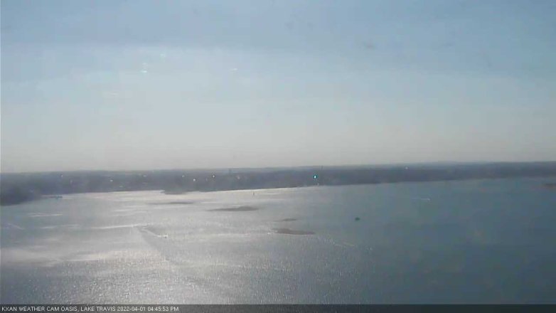 Lake Travis webcam, April 1, 2022 4:45 PM CT