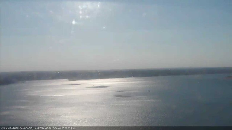 Lake Travis webcam, April 1, 2022 5:00 PM CT