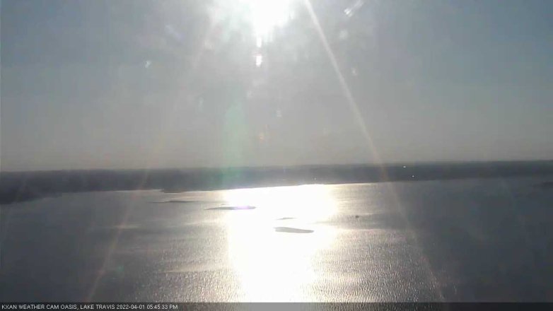 Lake Travis webcam, April 1, 2022 5:45 PM CT