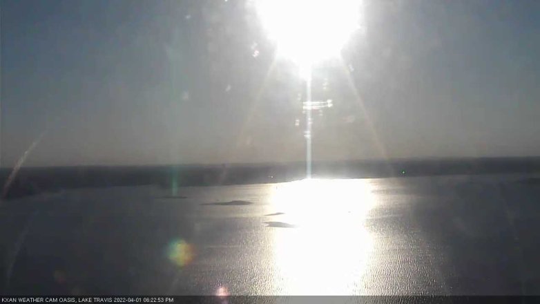 Lake Travis webcam, April 1, 2022 6:25 PM CT