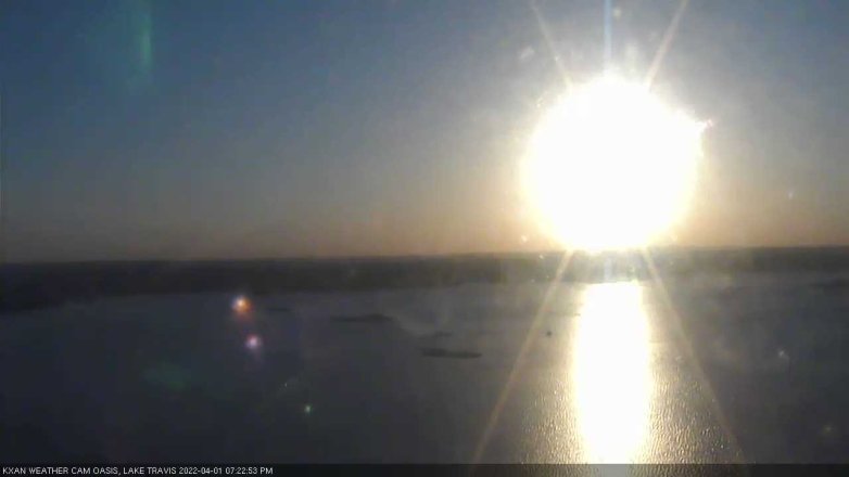 Lake Travis webcam, April 1, 2022 7:25 PM CT