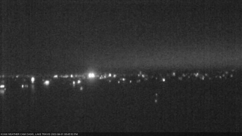 Lake Travis webcam, April 1, 2022 8:45 PM CT