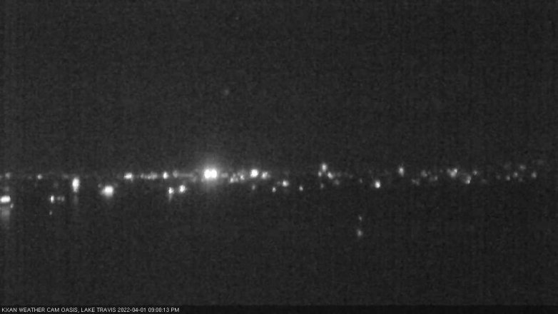 Lake Travis webcam, April 1, 2022 9:00 PM CT