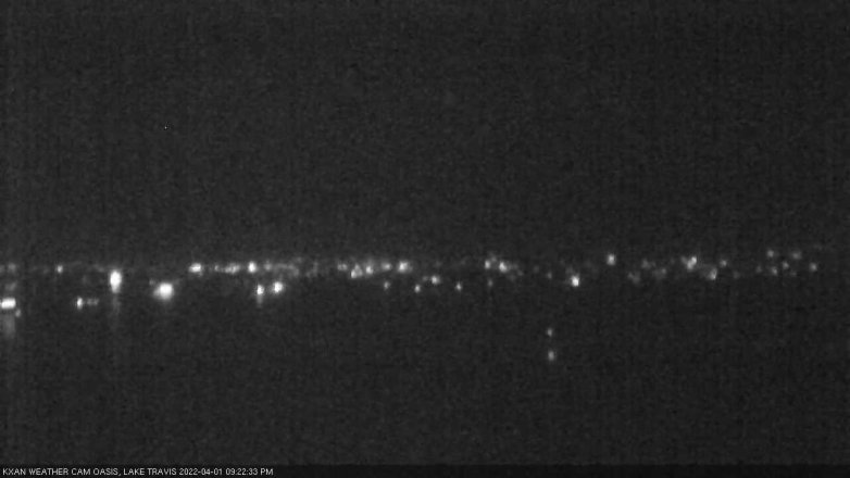 Lake Travis webcam, April 1, 2022 9:25 PM CT
