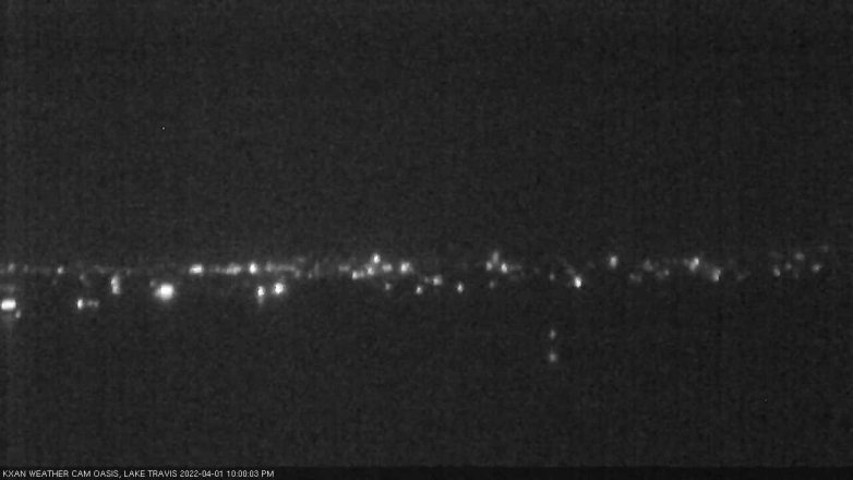 Lake Travis webcam, April 1, 2022 10:00 PM CT