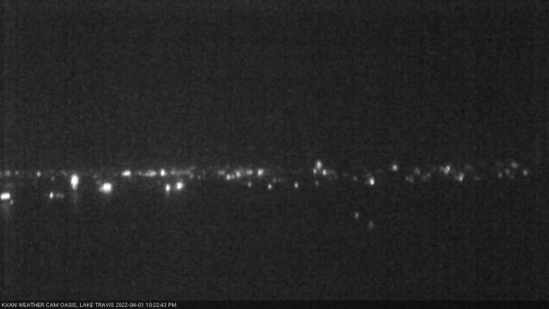 Lake Travis webcam, April 1, 2022 10:25 PM CT