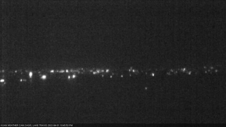 Lake Travis webcam, April 1, 2022 10:45 PM CT