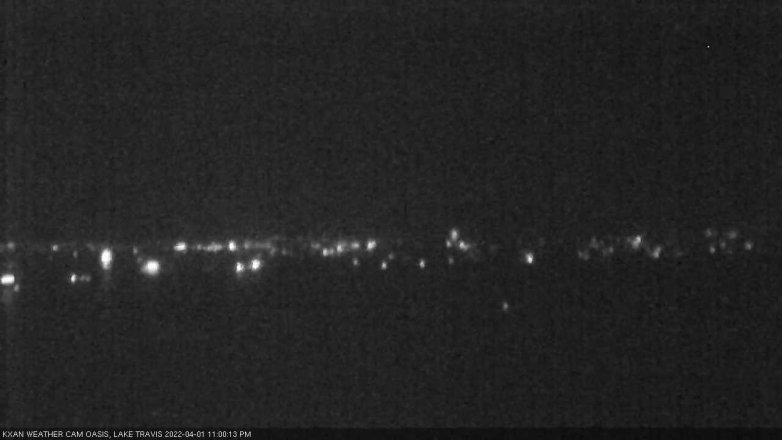 Lake Travis webcam, April 1, 2022 11:00 PM CT