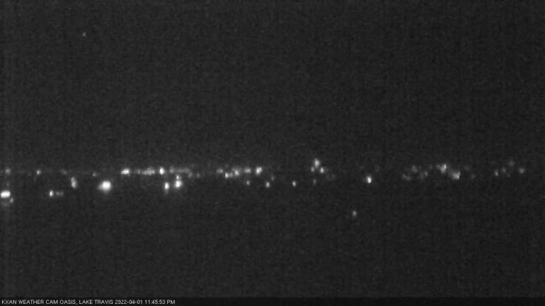 Lake Travis webcam, April 1, 2022 11:45 PM CT