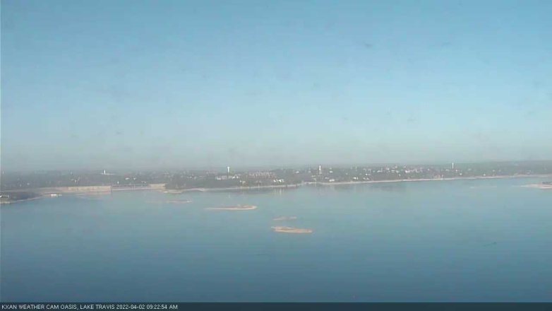 Lake Travis webcam, April 2, 2022 9:25 AM CT