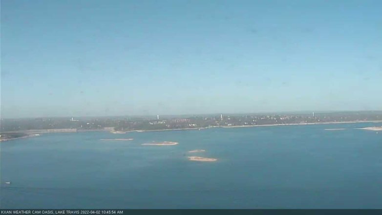 Lake Travis webcam, April 2, 2022 10:45 AM CT