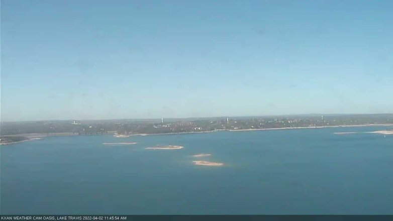 Lake Travis webcam, April 2, 2022 11:45 AM CT