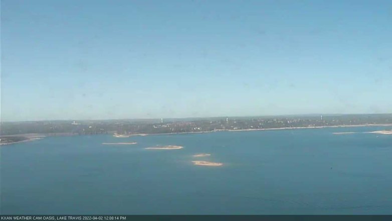 Lake Travis webcam, April 2, 2022 12:00 PM CT