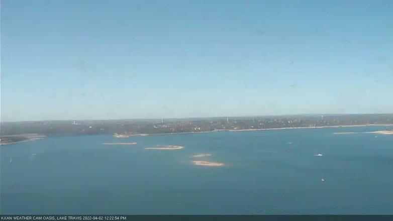 Lake Travis webcam, April 2, 2022 12:25 PM CT