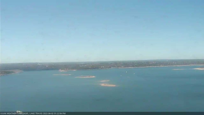 Lake Travis webcam, April 2, 2022 1:25 PM CT