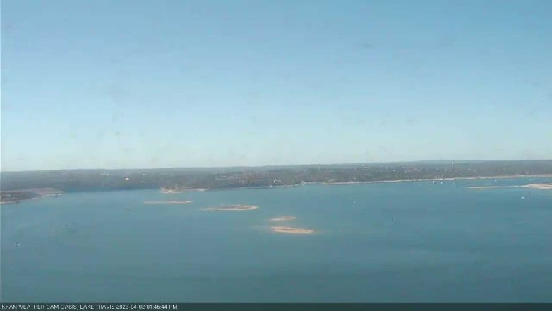 Lake Travis webcam, April 2, 2022 1:45 PM CT