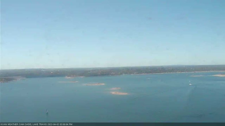 Lake Travis webcam, April 2, 2022 2:00 PM CT