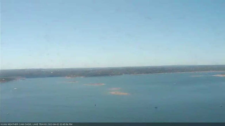 Lake Travis webcam, April 2, 2022 2:45 PM CT