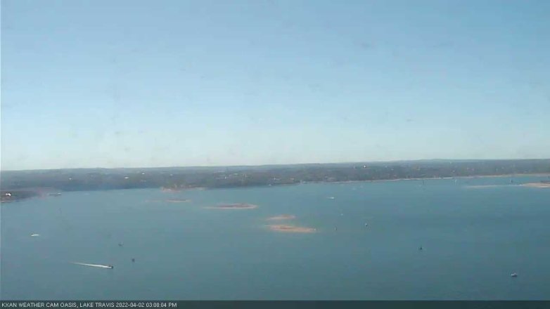 Lake Travis webcam, April 2, 2022 3:00 PM CT