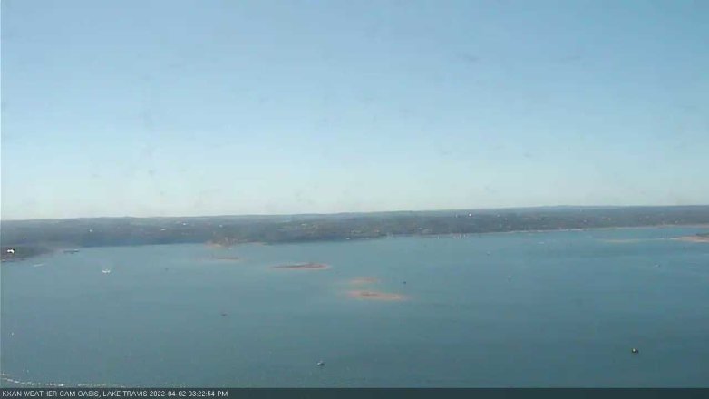 Lake Travis webcam, April 2, 2022 3:25 PM CT