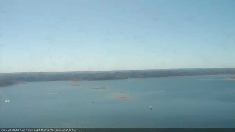 Lake Travis webcam, April 2, 2022 3:45 PM CT