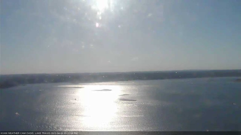Lake Travis webcam, April 2, 2022 5:25 PM CT