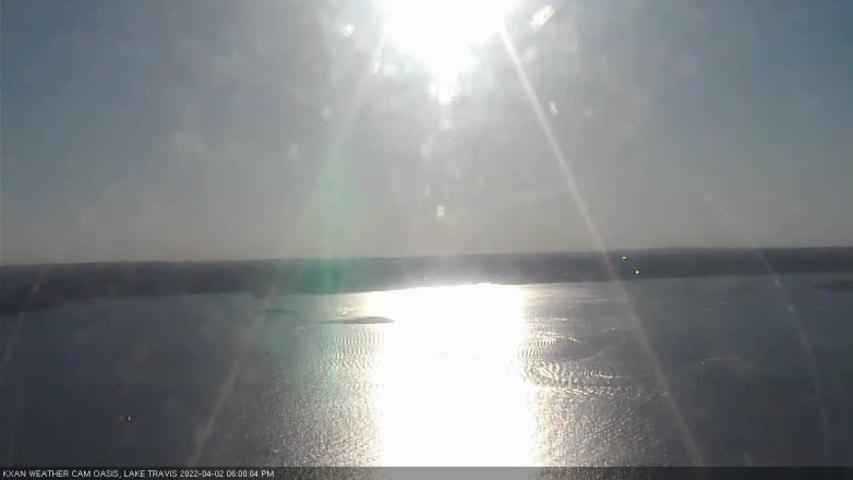 Lake Travis webcam, April 2, 2022 6:00 PM CT
